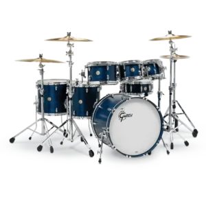 Gretsch USA Custom drum kit in Satin Azure Blue finish