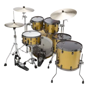 Tama Starclassic drum kit in Satin Aztec Gold Metallic finish